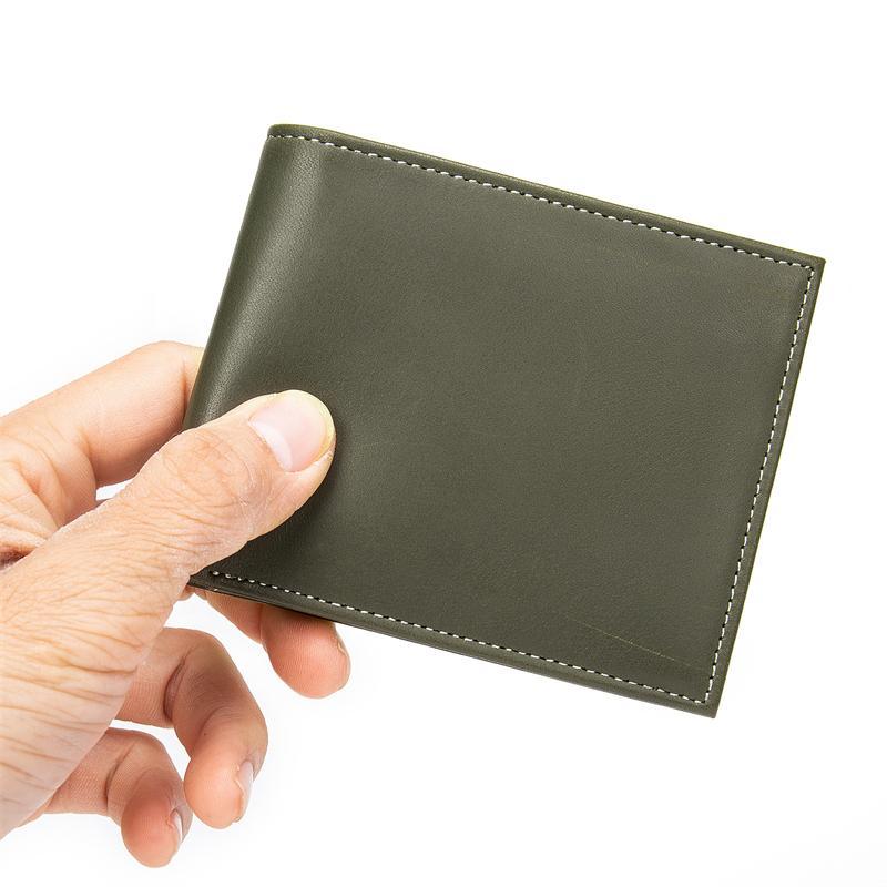Simple Retro Texture Leather Wallet