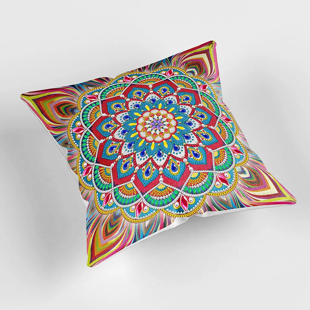 DIY Diamond Painting Pillow Case - Mandala(30*30cm)(Single Side)