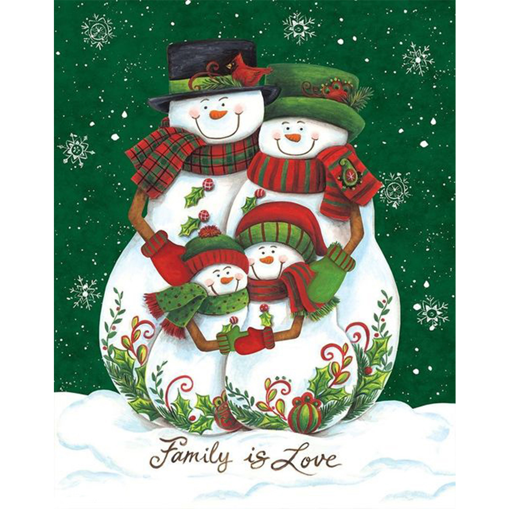 

Snowman - Round Drill Diamond Painting - 35*45CM, 501 Original