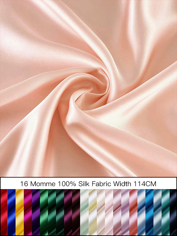 16 Momme 100% Silk Fabric Width 45‘’ REAL SILK LIFE