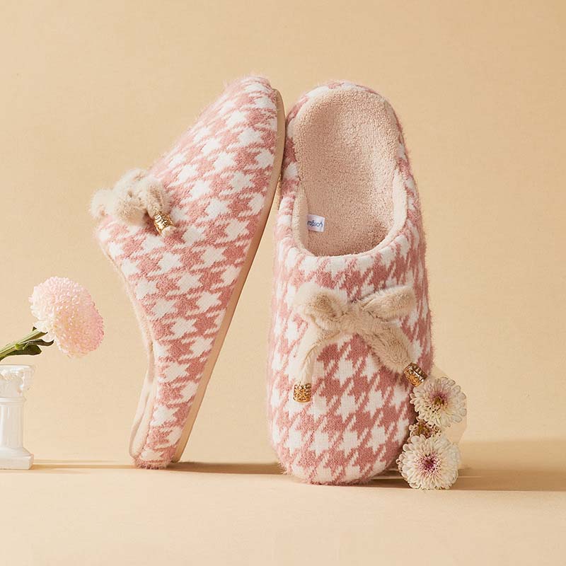 Letclo™  New Indoor Non-slip Plus Velvet Warm Couple Soft-soled Cotton Slippers letclo Letclo