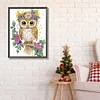 Diamond Painting-DIY Crystal Rhinestone Wreath Owl