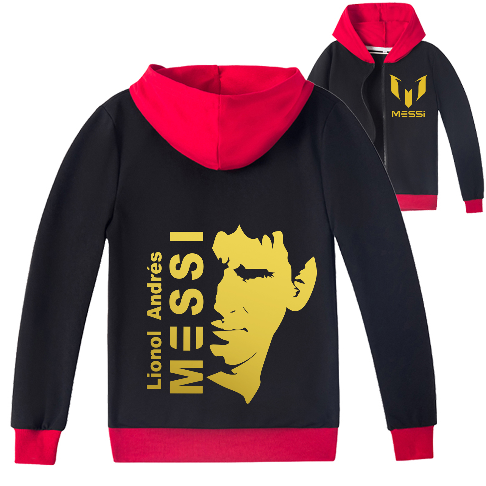Mayoulove Messi Zip-Up Jacket for Boys  Girls - Perfect Sports Apparel for Young Fans - Trendy, Cool  Comfortable-Mayoulove