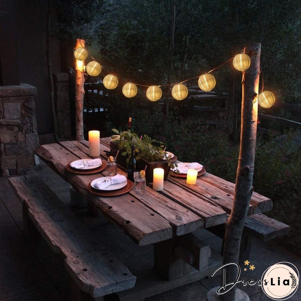 50/60 LED Patio Solar Garland Fairy Light Outdoor Lantern Ball Solar Led String Fairy Light Home, Party & Wedding Decorations