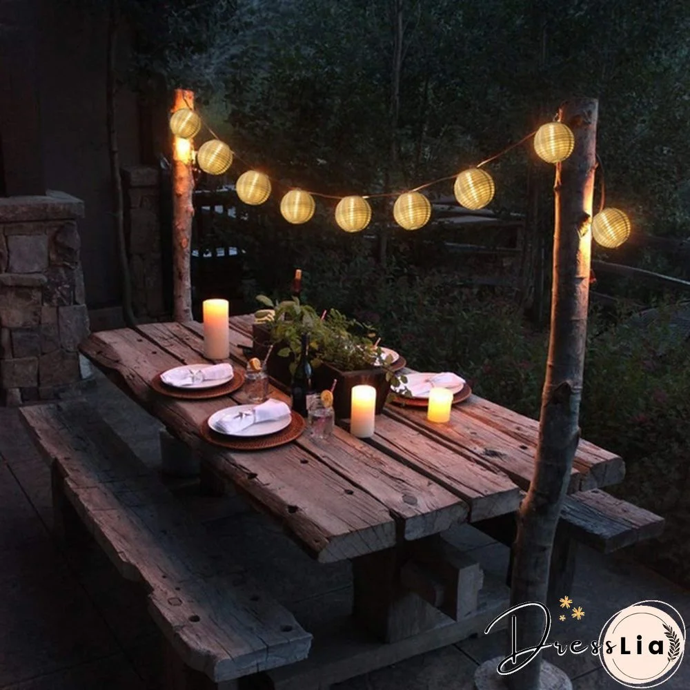 50/60 LED Patio Solar Garland Fairy Light Outdoor Lantern Ball Solar Led String Fairy Light Home, Party & Wedding Decorations