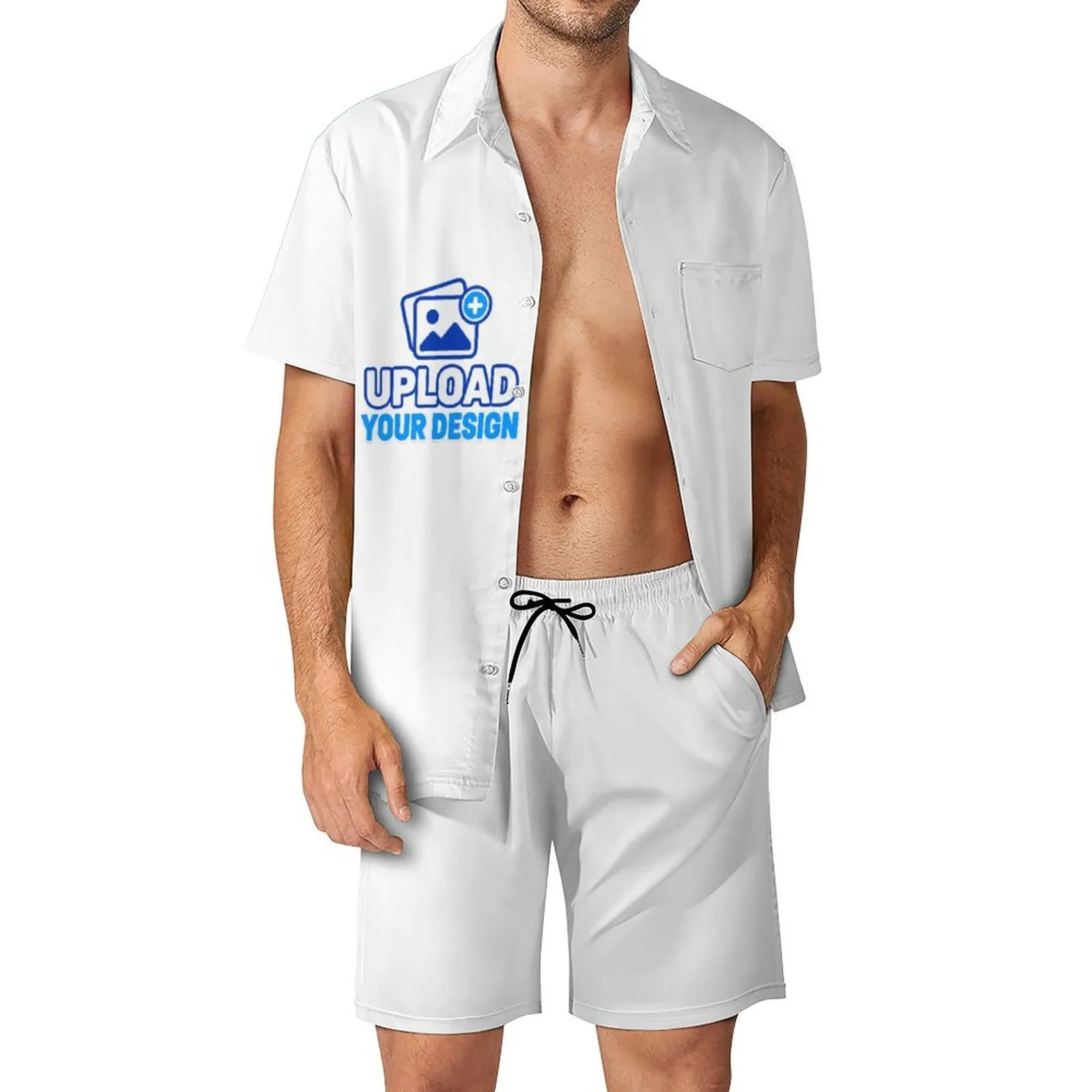 Men's Short Sleeve Shorts Sleepwear Set custom product view 8