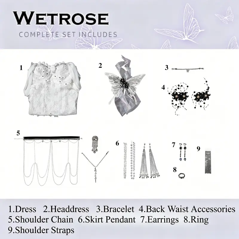 [Wetrose] Pre-Order Wuthering Waves The Shorekeeper All That Resonates Gown Game Outfit Cosplay Costume 