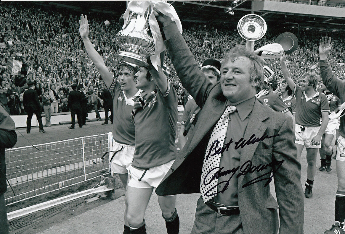 Manchester United Hand Signed Tommy Docherty Photo Poster painting 12x8 8.