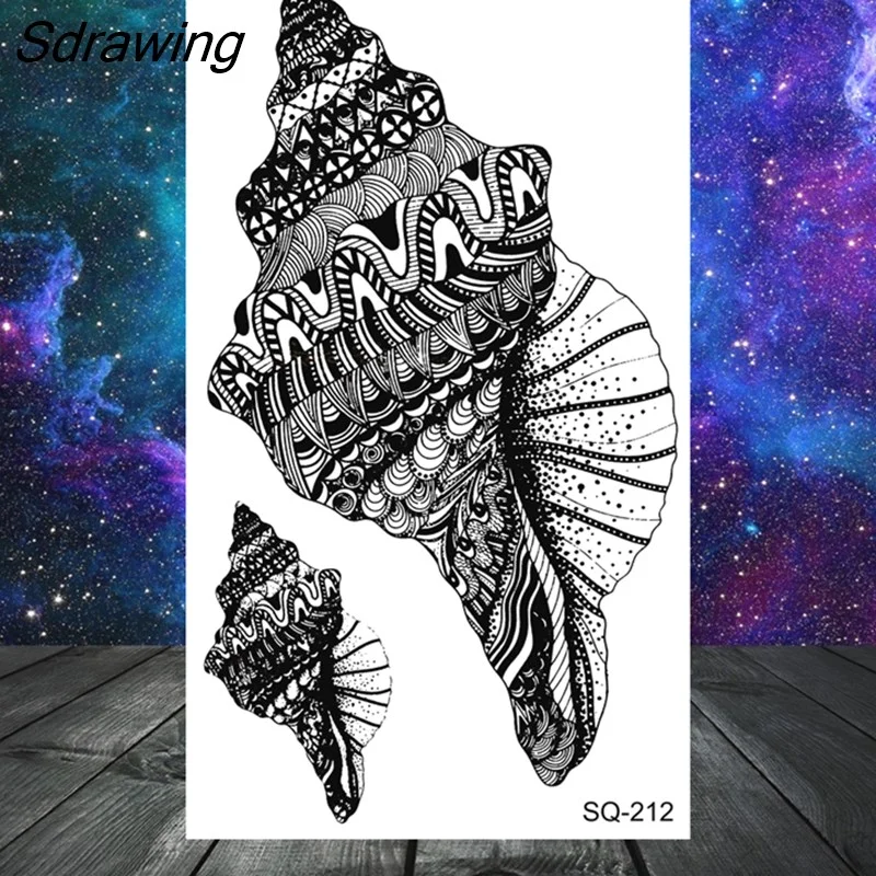 Sdrawing Bow Henna Crown Temporary Tattoos For Women Adult Girl Kids Butterfly Dream Catcher Fake Tattoo Neck Arm Hands Small Tatoo