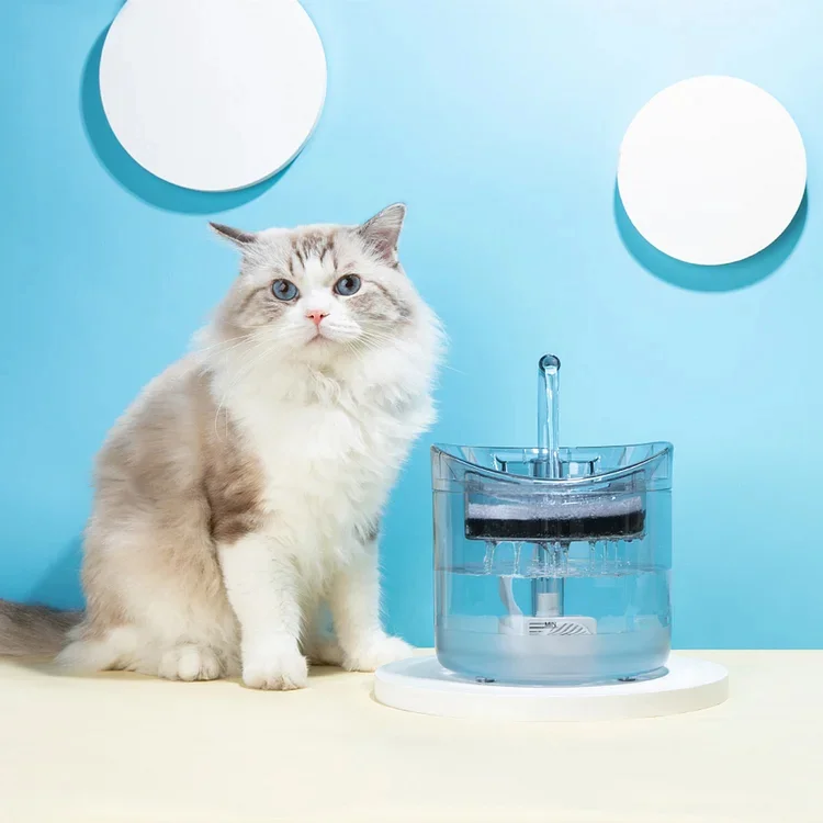 1.8L Super Quiet Automatic Pet Drinking Fountain with Faucet Kits