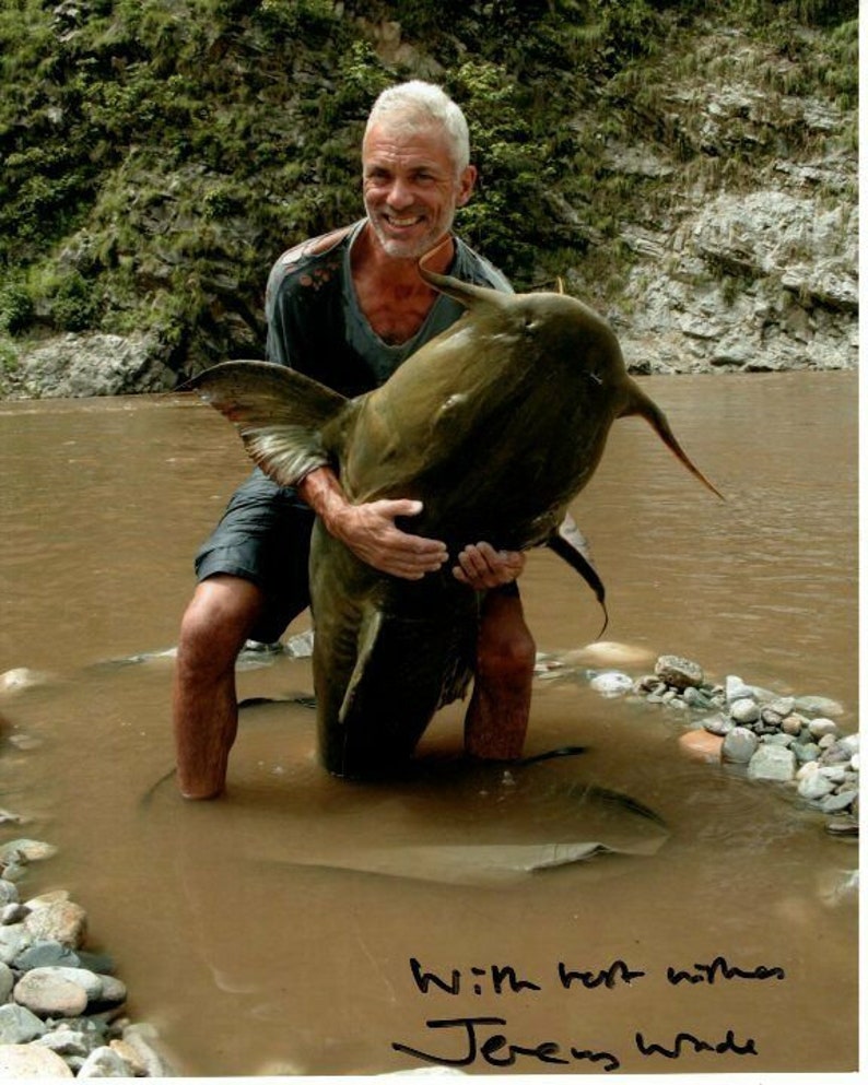 Jeremy wade signed autographed river monster Photo Poster painting