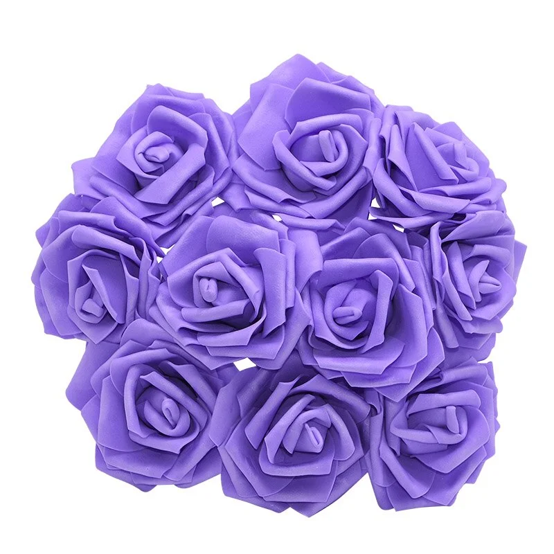 10/20/30Pcs Artificial Foam Rose Flowers Romantic Wedding Bride Bouquet Party Decor Birthday Gift Scrapbook DIY Craft Supplie