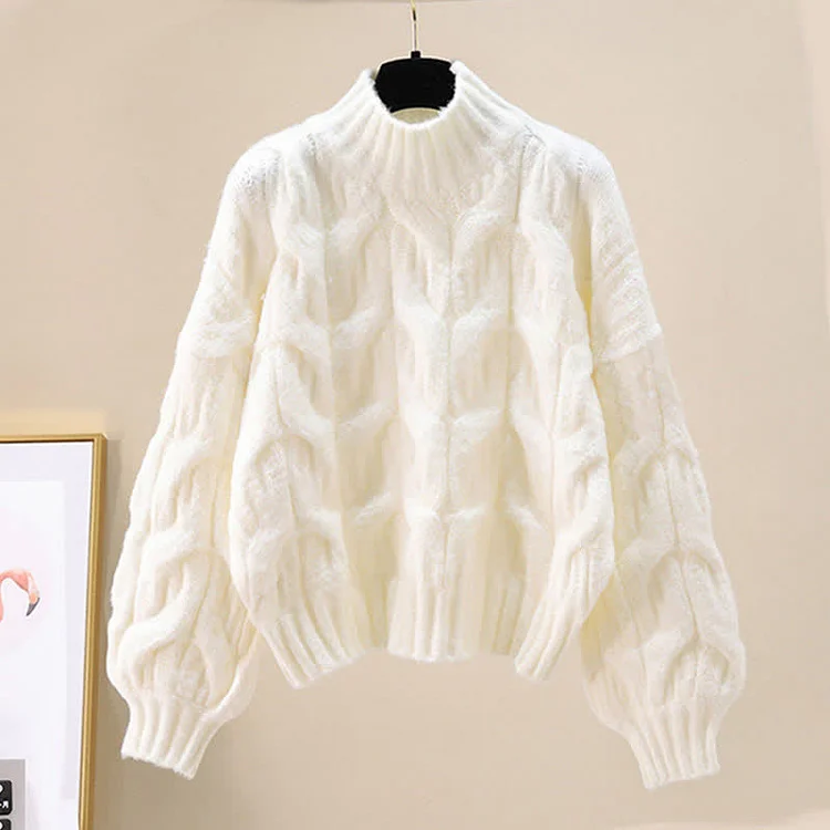 Chic Pure Color Knit Sweater Slip Dress Two Pieces Set - Modakawa modakawa