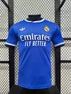 2025/2026 Player Version Real Madrid Second Away Blue Football Jersey 1:1 Thai quality