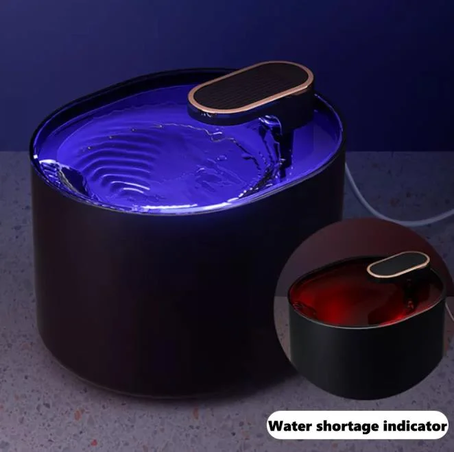 3L Automatic Ultra Silent Cat Water Fountain with LED Light