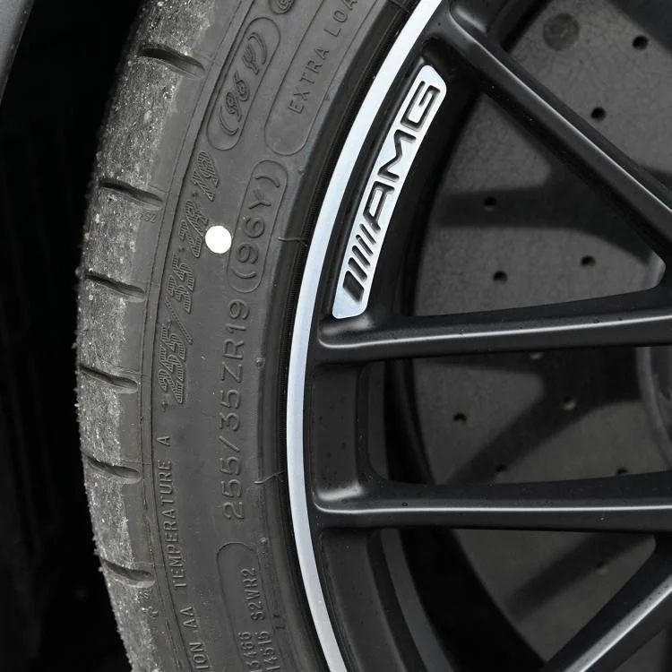 Car wheel decoration metal car sticker（4PCS）