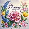 3PCS Wildflowers Coloring Book Set Mindfulness Art Books for Adults 