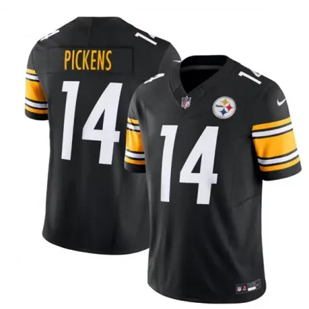 Men's Pittsburgh Steelers #14 George Pickens Black 2023 F.U.S.E. Vapor Untouchable Limited Jersey