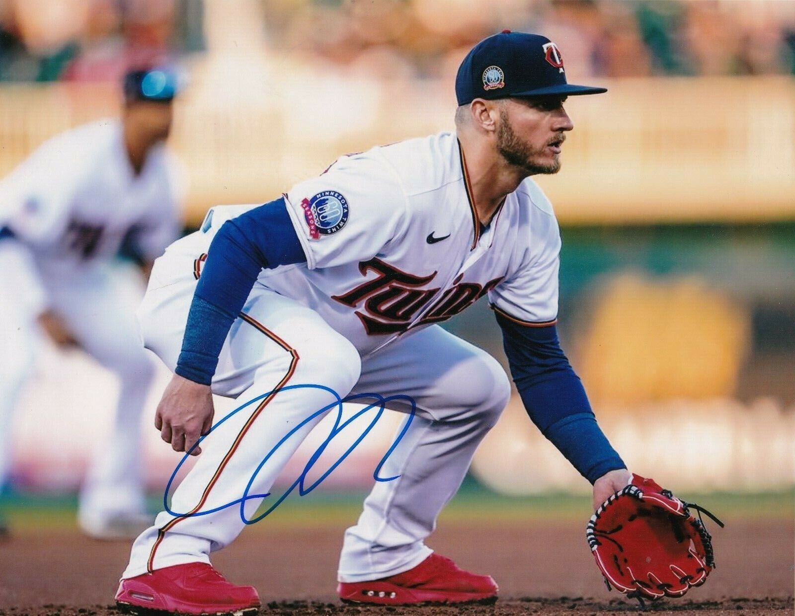 JOSH DONALDSON MINNESOTA TWINS ACTION SIGNED 8x10