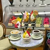 Ice Cream Shop Miniature Scene Simulation Fine Model Collection Trendy Ornaments