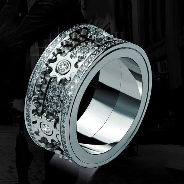 Buzzdaisy Rotary Luxury Rings With Gear