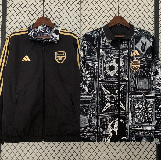 23/24 Windbreaker Double Side Arsenal Football T-Shirt Thai Quality