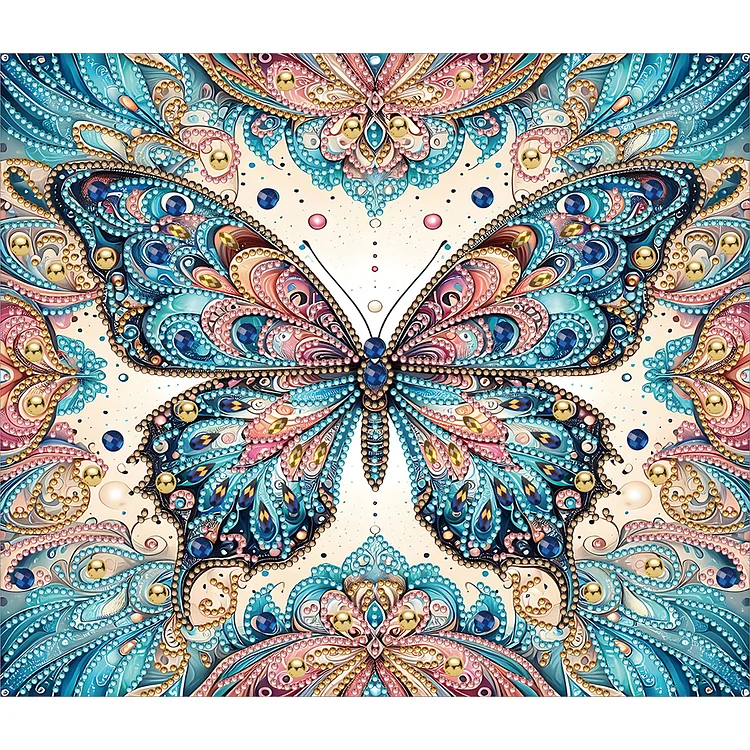 Partial Special-shaped Diamond Painting - Butterfly 35*30CM