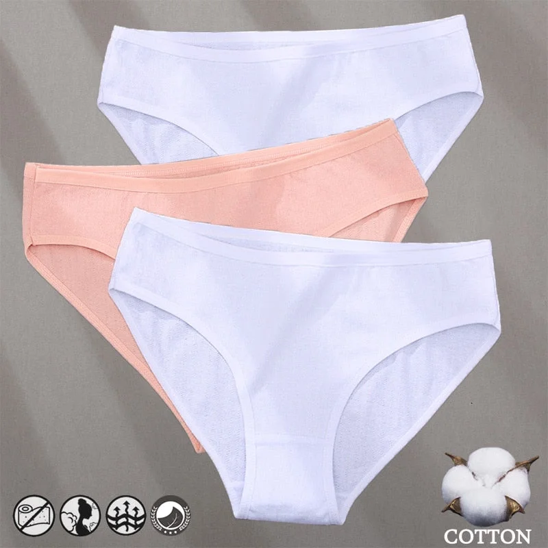 Cotton Panties Jacquard Design Pattern Women Panties Underwear Sexy Female Lingerie Briefs Solid Color Intimate Pantys for Woman