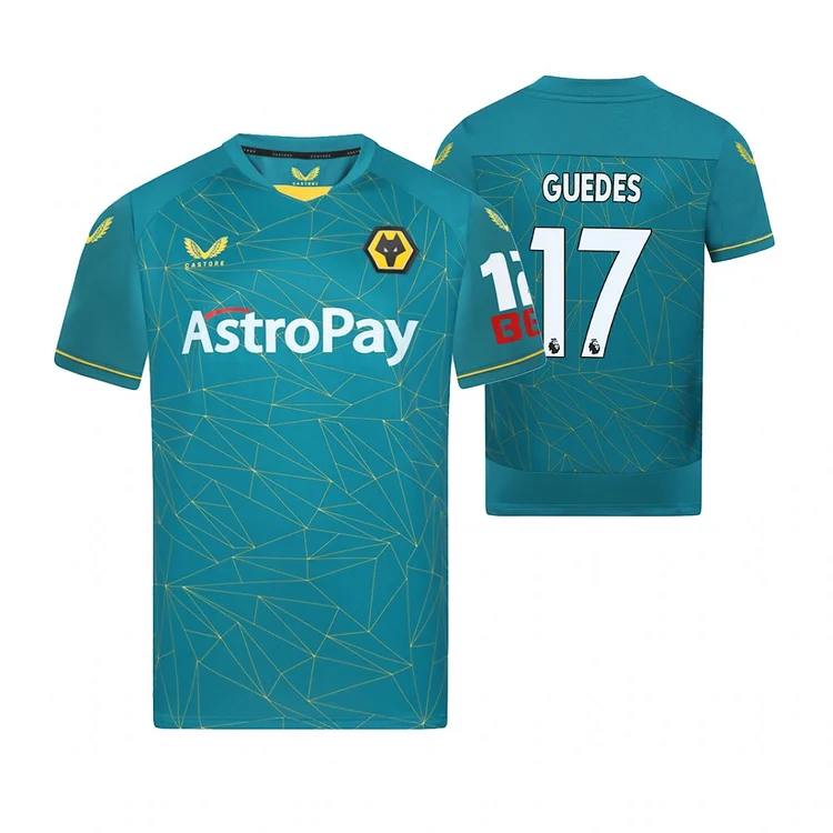 Wolves FC Goncalo Guedes 17 Away Shirt Kit 2022-2023