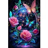 Butterfly Flower- Round/Square AB Drills Diamond Painting(65*45cm) 