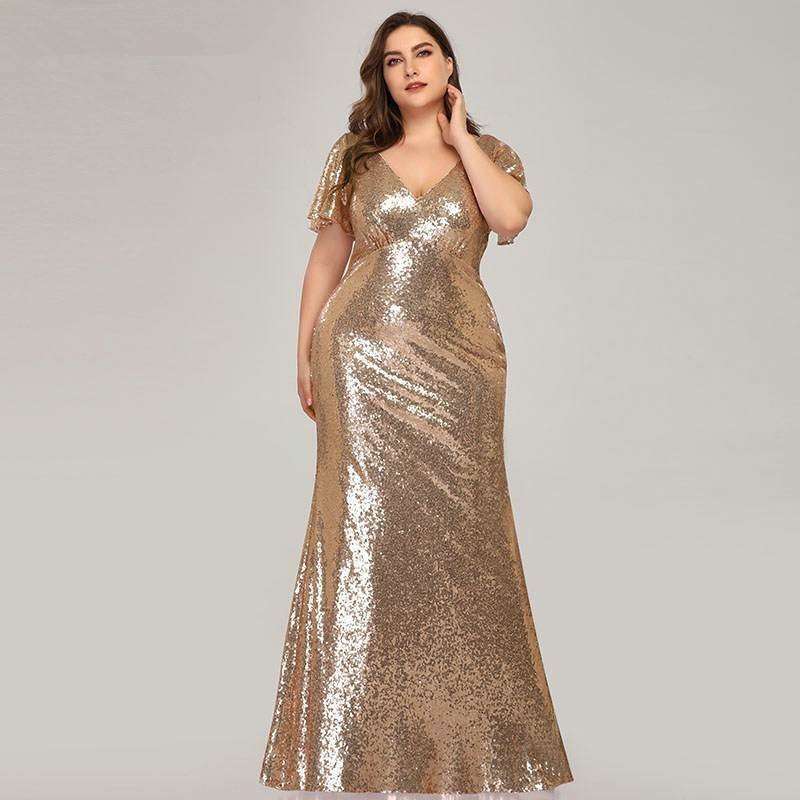 cheap gold sequin dress