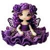 Rose Flower Fairy Crochet Kit for Beginners - Amigurumi DIY Doll Set with Step-by-Step Tutorial