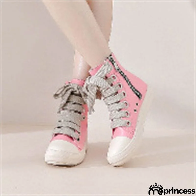 Trendy Durable Street Lace-up Boots for Lady