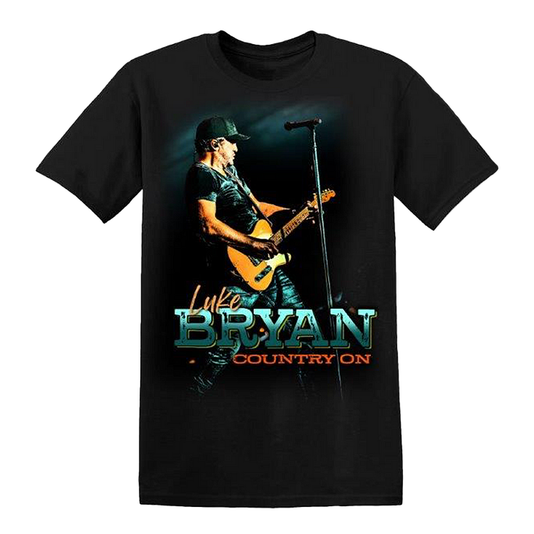 Luke Bryan Country On Tour Black T-Shirt