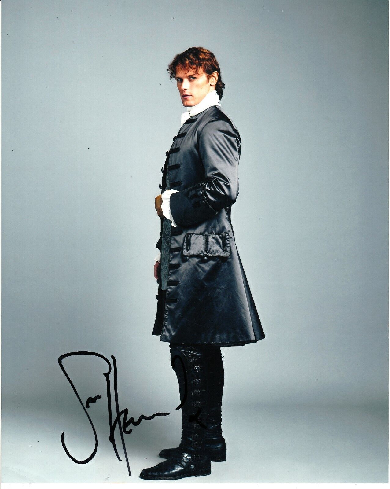 SAM HEUGHAN SIGNED OUTLANDER Photo Poster painting UACC REG 242 AUTOGRAPHS (2)