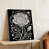 DIY Pearl Painting Rose for Home Wall Decor with Frame(30x40cm)