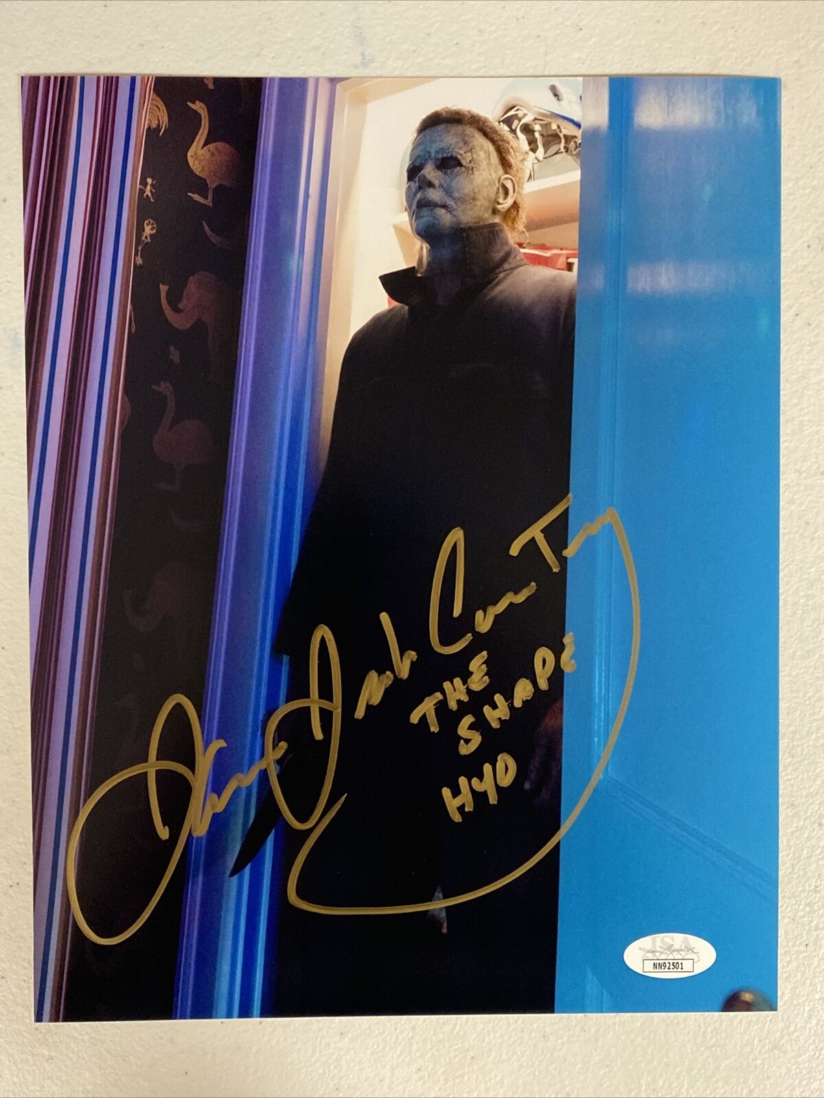 JAMES JUDE COURTNEY MICHAEL MYERS SIGNED AUTOGRAPHED Photo Poster painting 8 EXACT PROOF JSA COA