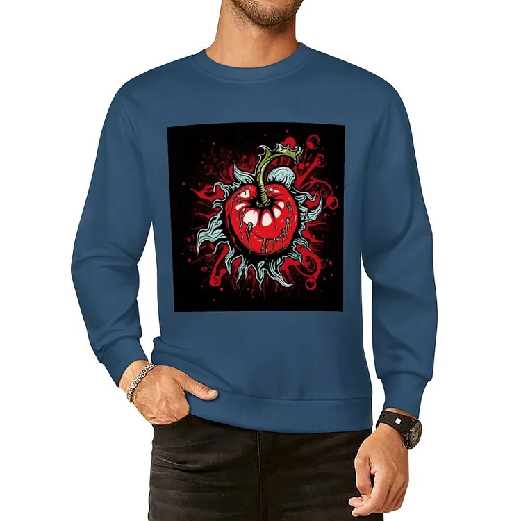 Pure Cotton Pullover Sweater Psychedelic Tomato  customized, personalized, gift