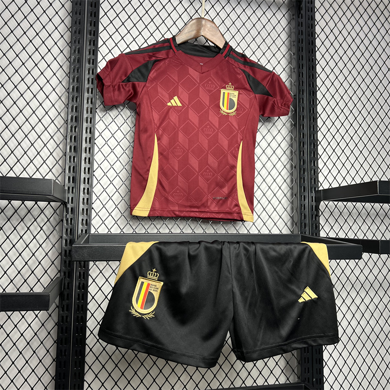 2024 Belgium National Team Home Football Jersey 1:1 Thai Quality Kids Size joyfball