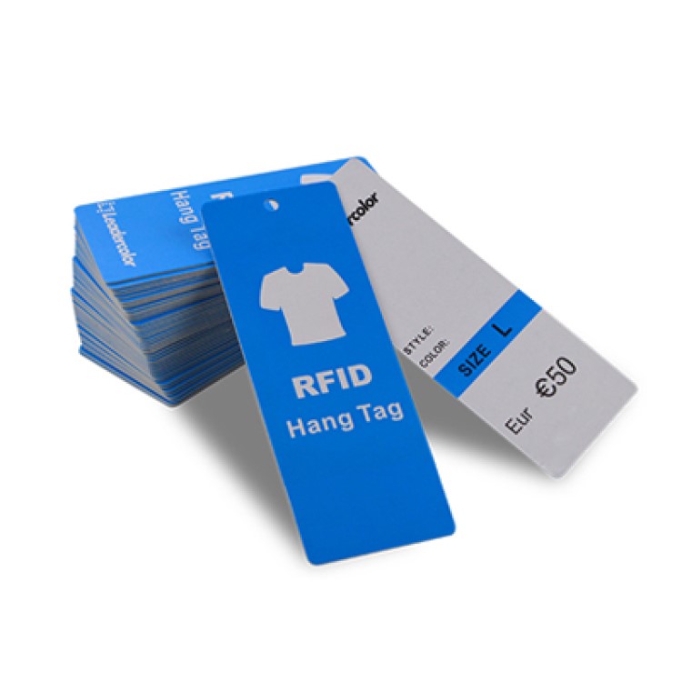 Customized Printable UHF Long Range Clothes Hang Tag Label Rfid Clothes Garment Tag