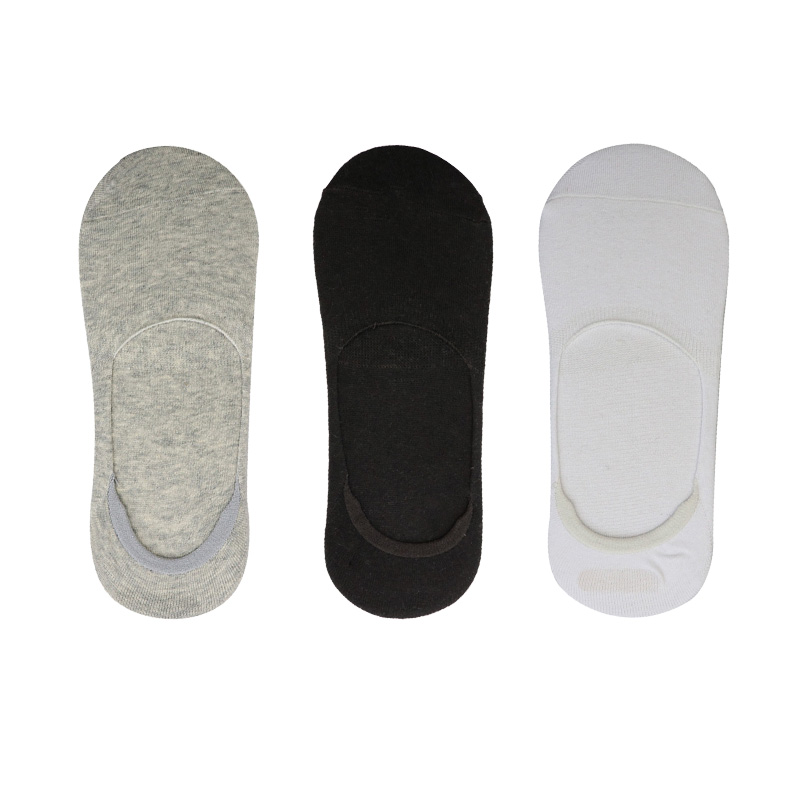Soloyy 3 Pairs/Lot Men's Bamboo Breathable Invisible Socks Casual  Boat Non-Slip No Show High Quality Low Cut Cotton Sock