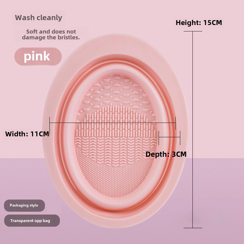 Factory Makeup Brush Cleaner Washing And Drying Integrated Three-piece Set Washing Bowl Powder Puff Air Cushion Beauty Egg Cleaner