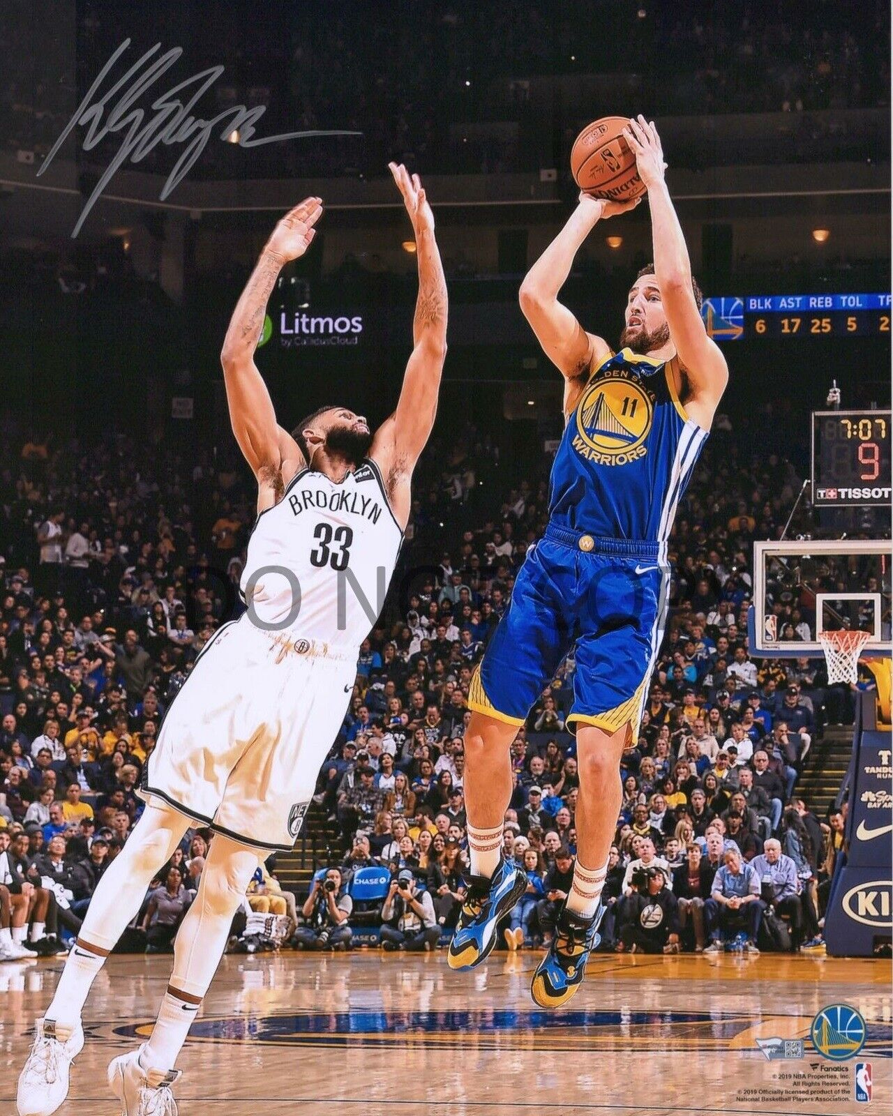 Klay Thompson Golden State Warriors NBA Autographed Signed 8x10 Photo Poster painting REPRINT