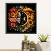 (40*40cm)Flower Moon Girl - Full Round Drill Diamond Painting