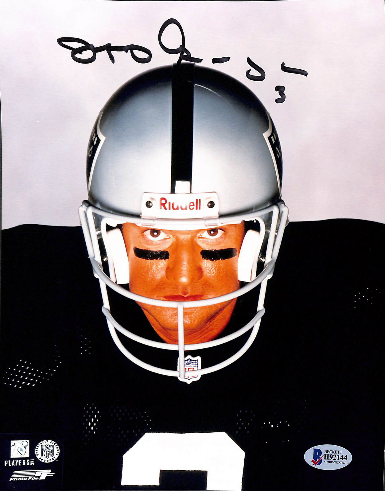 Raiders Jeff George Authentic Signed 8x10 Photo Poster painting Autographed BAS