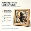 Black Witch Glass Mosaic DIY Craft Kit &ndash; Framed Halloween Wall Art
