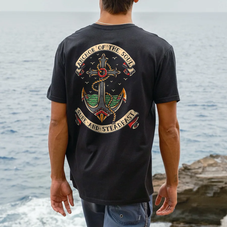 Anchor Of The Soul Sure And Steadfast Printed Men's T-shirt