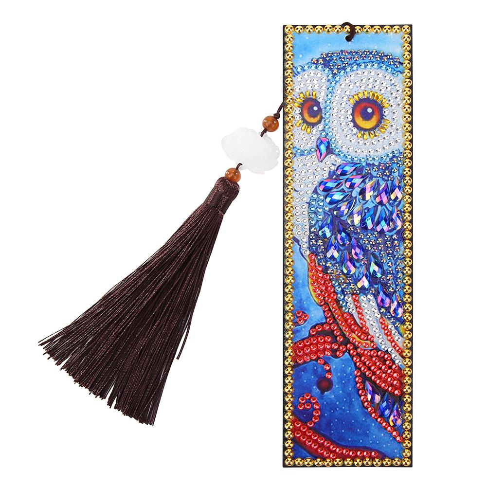 

Owl-DIY Creative Diamond Tassel Bookmark, 501 Original