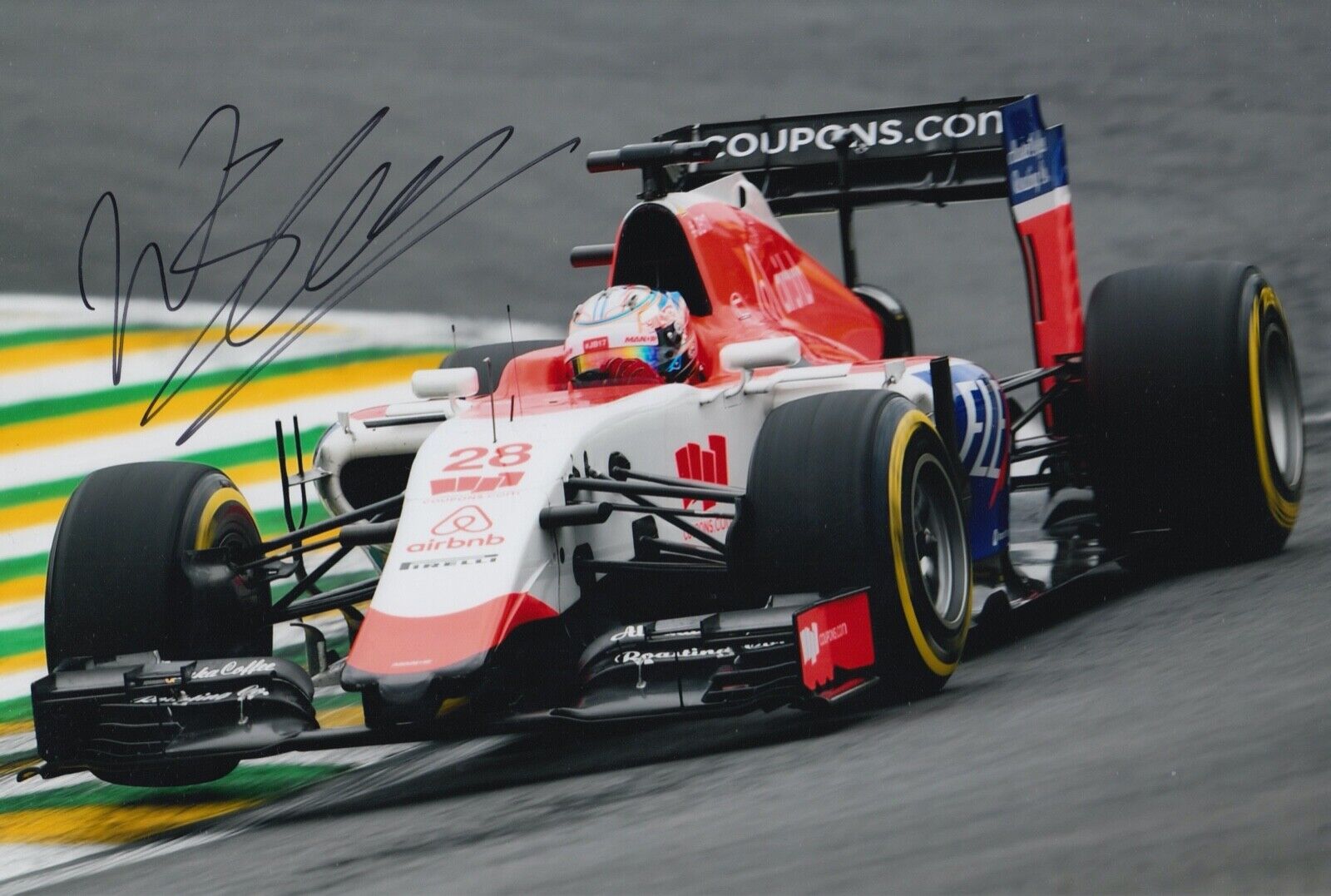 Will Stevens Hand Signed 12x8 Photo Poster painting F1 Autograph Manor Marussia 21