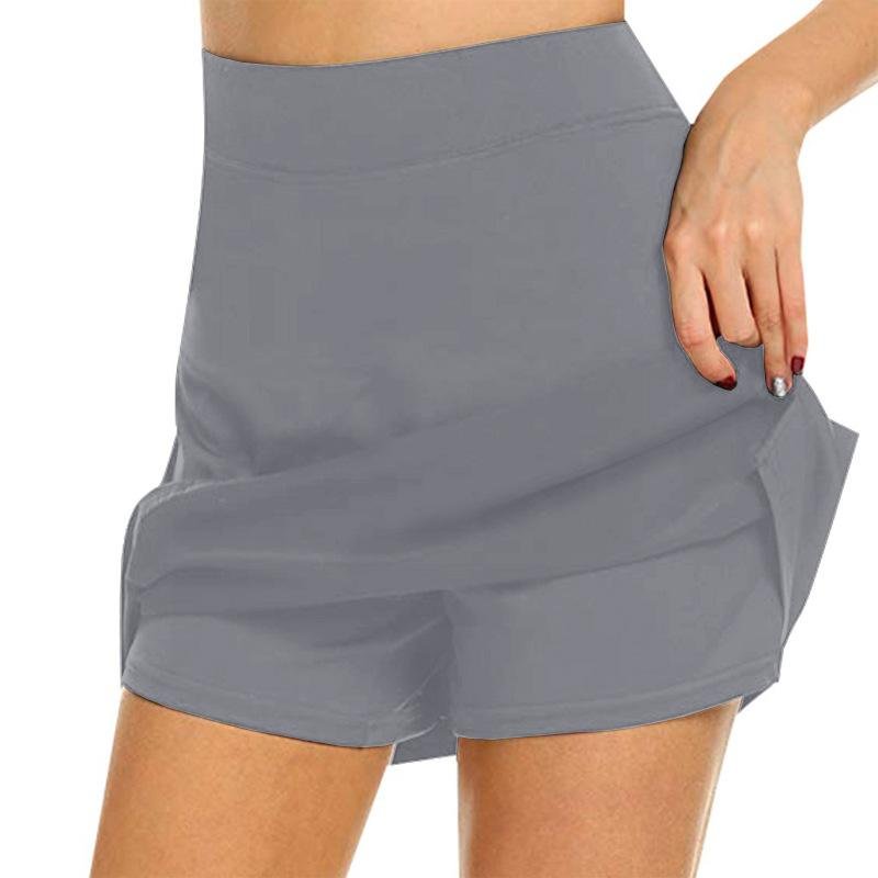 Antichafing Elastic Skort with Hidden Pockets Pants